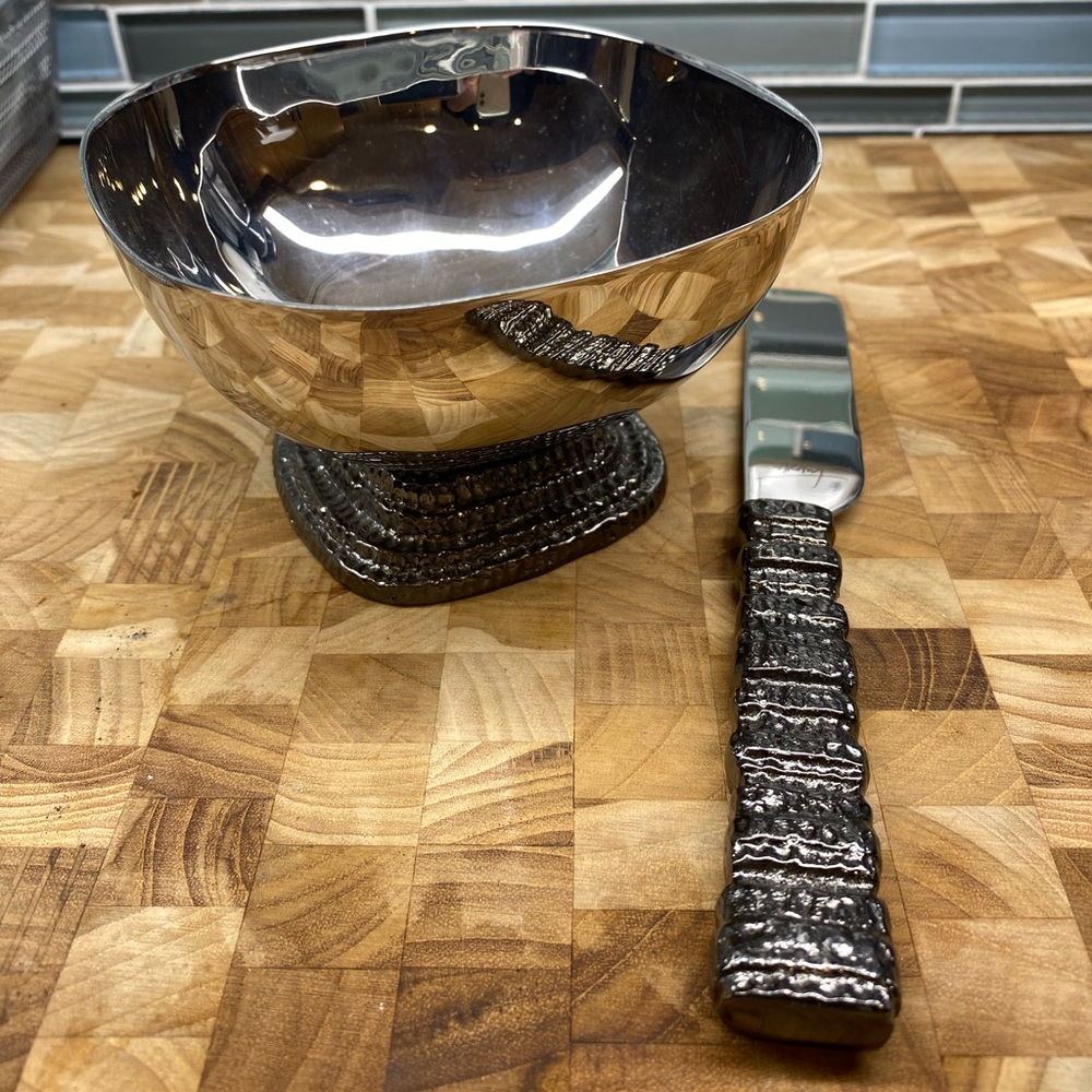 Michael Aram bowl and knife